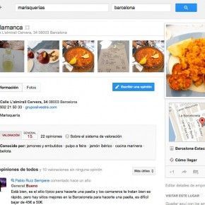 google places para restaurantes